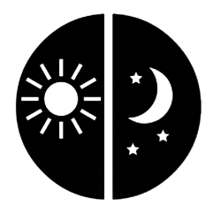 Day and night symbol.