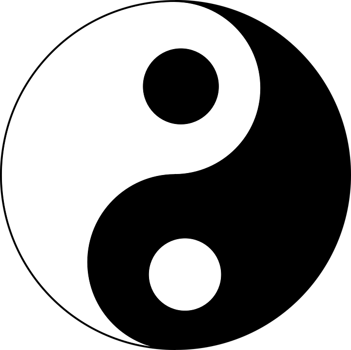 Yin yang symbol.