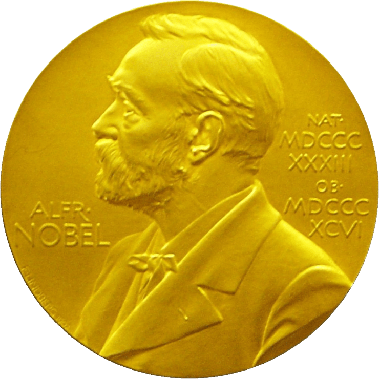 The Nobel Peace Prize medal.