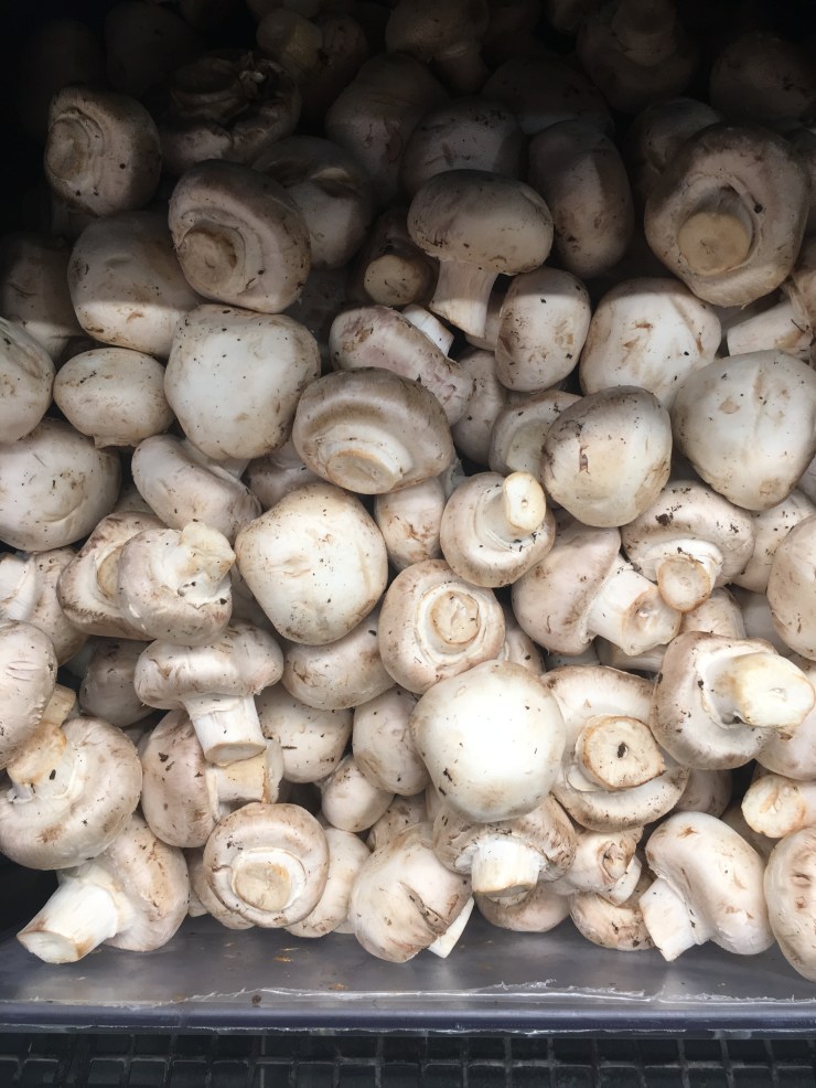 Button mushrooms.