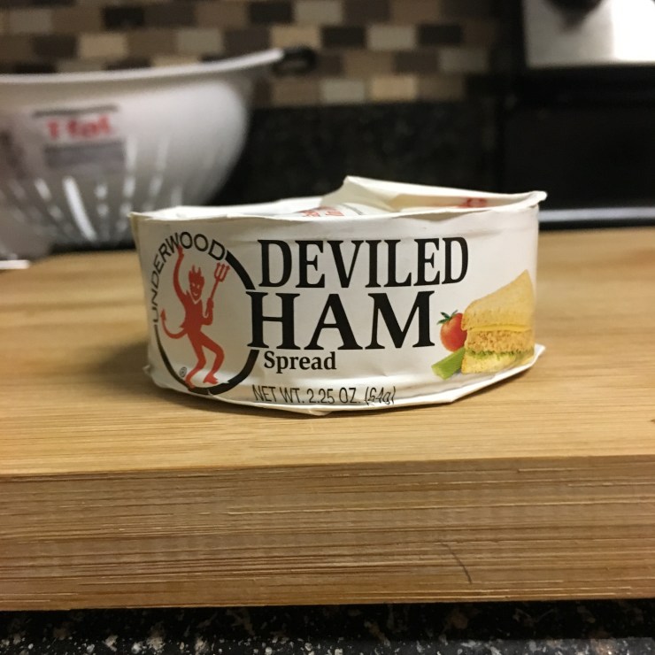 A can of deviled ham.