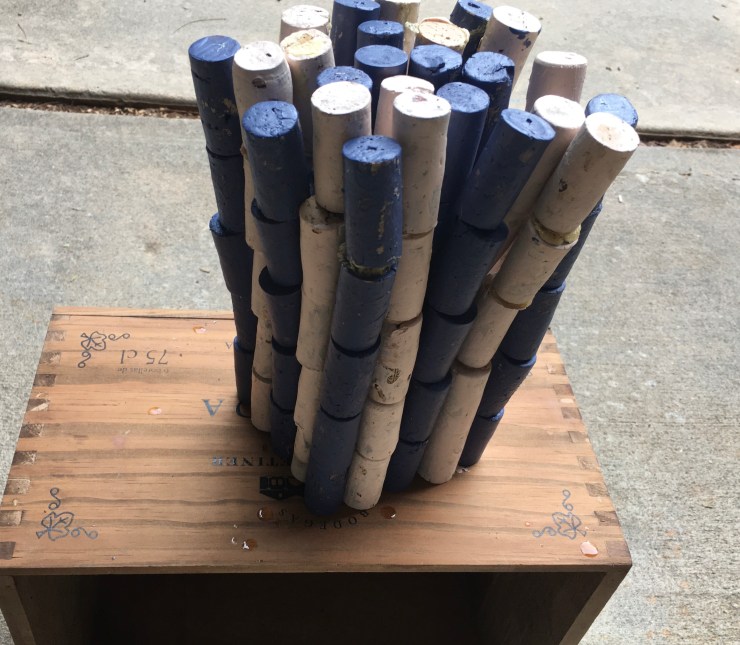 A tower of corks glued together.