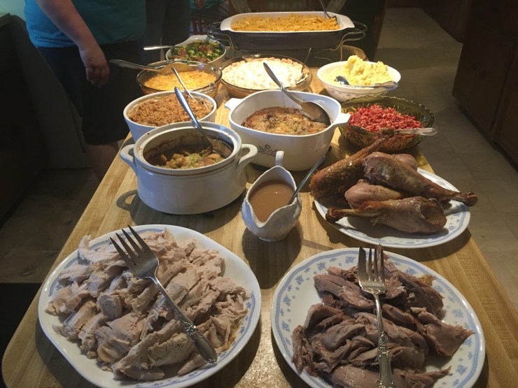 Thanksgiving buffet.