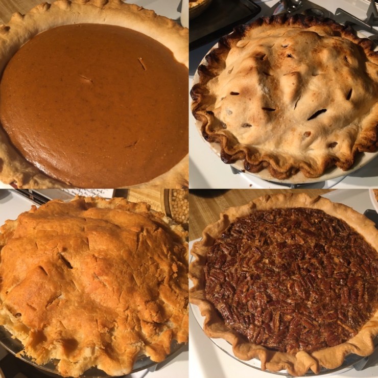 A pie collage.