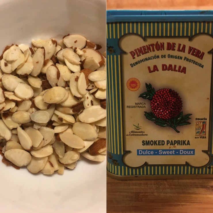 Almonds and smoked paprika.