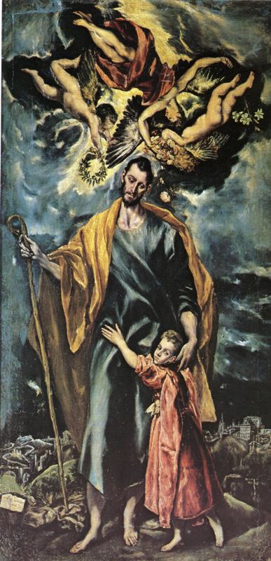 Painting of Saint Joseph by El Greco