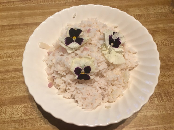 Kaffir lime rice.