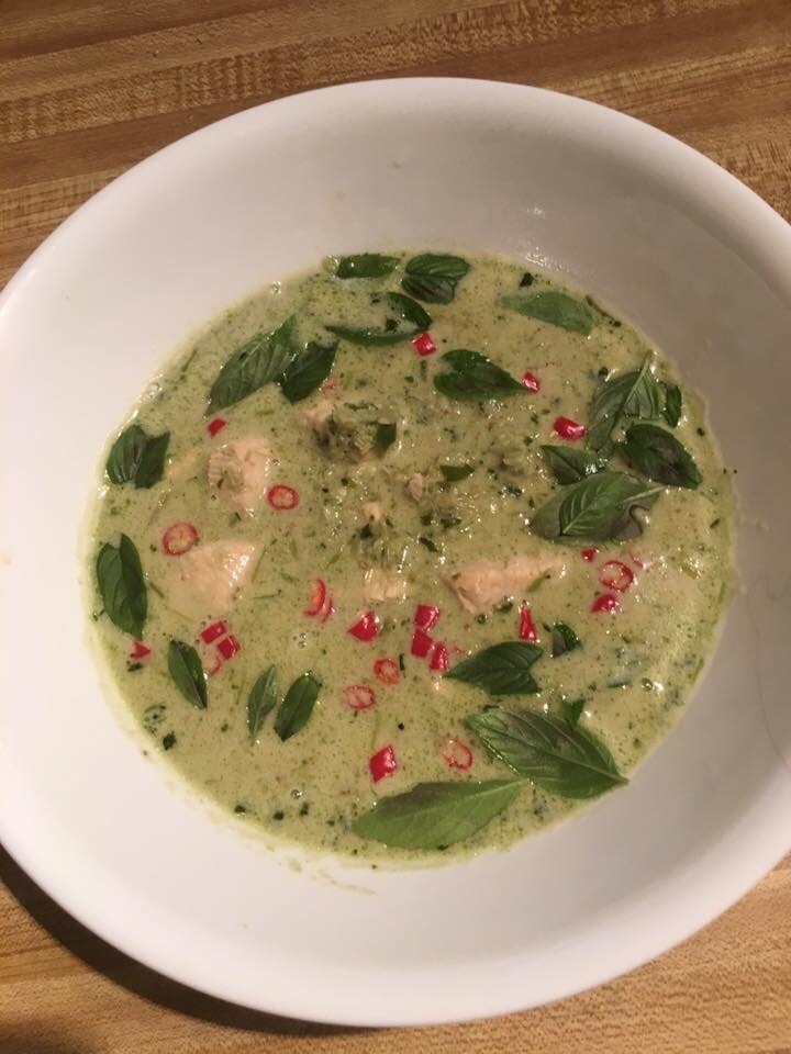 Thai green curry.