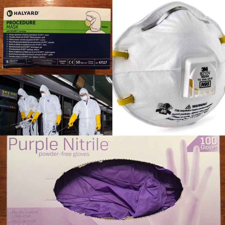 Basic hospital equipment collage.