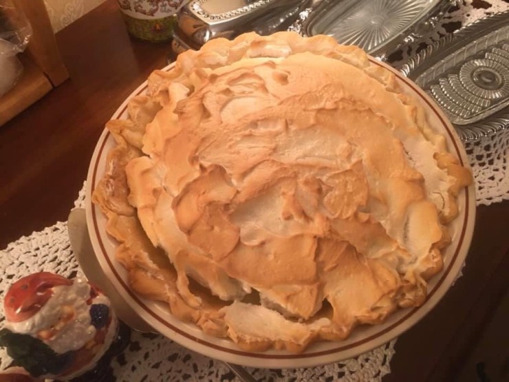 Lemon meringue pie.