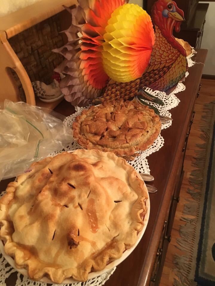 Thanksgiving pies.