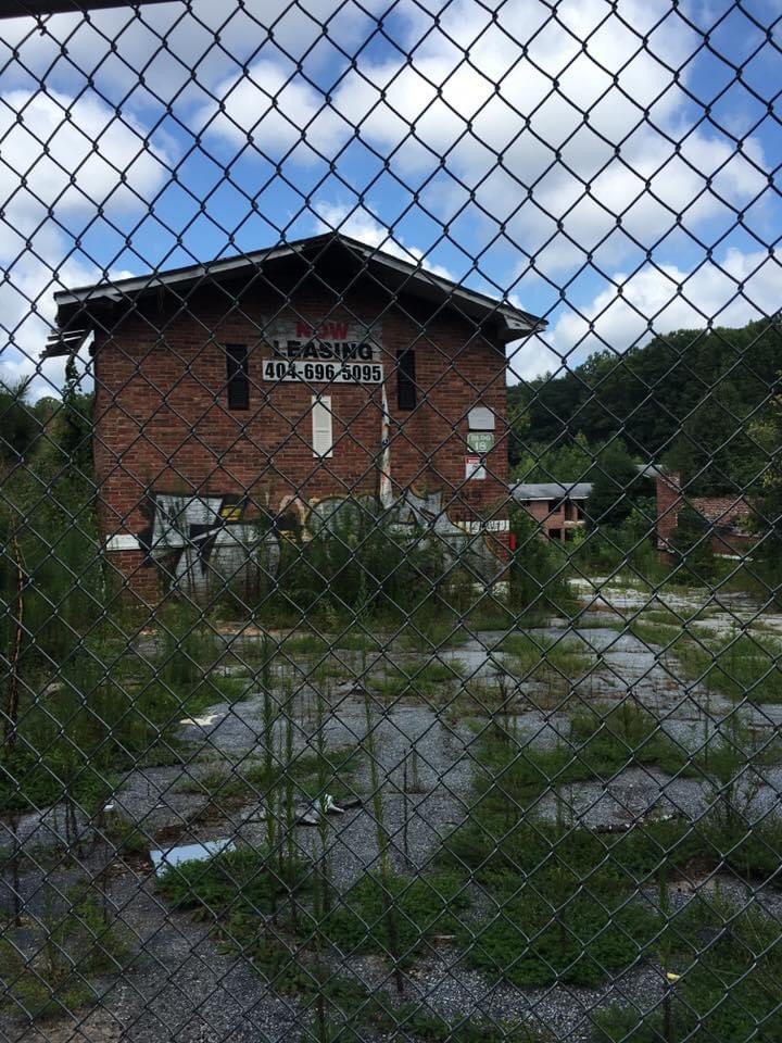 Abandoned apartment building.