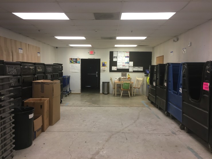 Empty storage space.