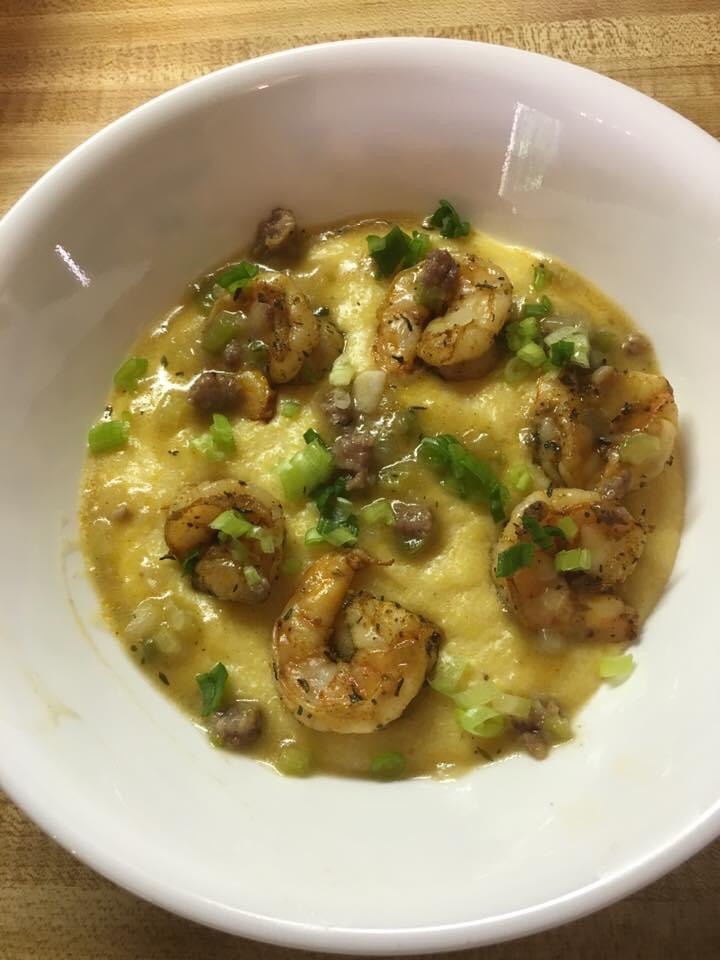 Shrimp and grits.