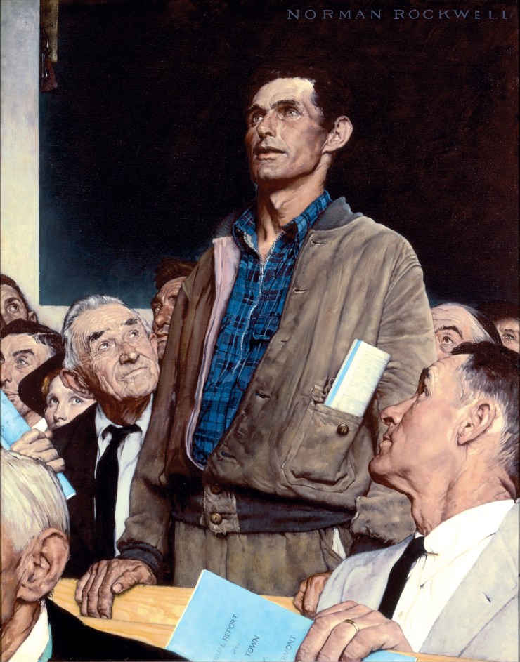 “Freedom of Expression” by Norman Rockwell