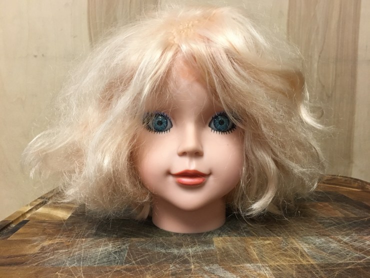 Barbie after the haircut