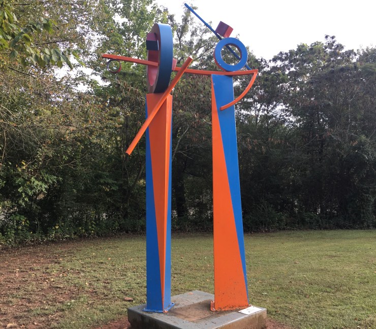 Sculpture in Don White park.