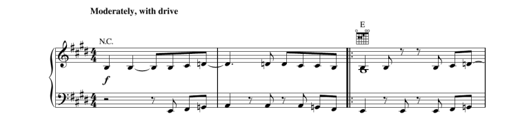 Opening riff to “(I Can’t Get No) Satisfaction”