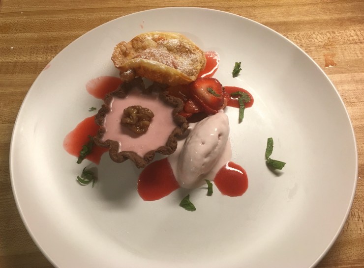 Strawberries five different ways.