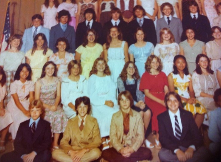 Middle school graduation pic.