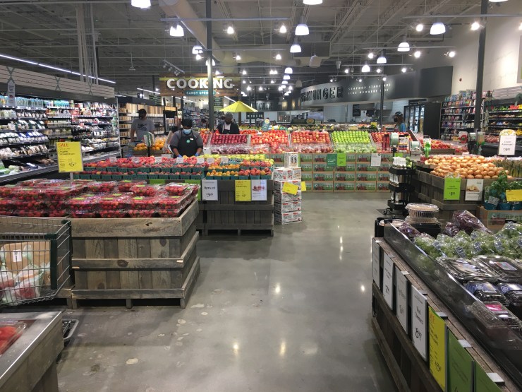 Whole Foods produce section.