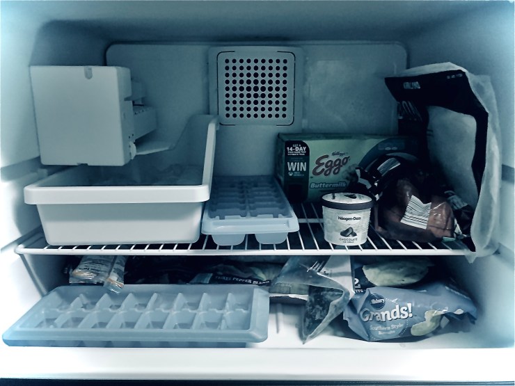 Inside of my freezer.