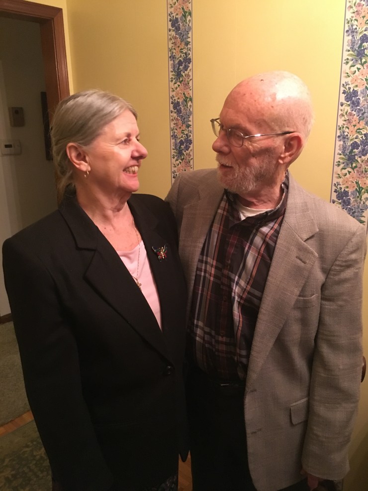 Mom and Dad on their 58th wedding anniversary.